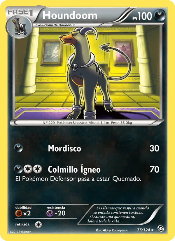 Houndoom · Dragones Majestuosos 75/124