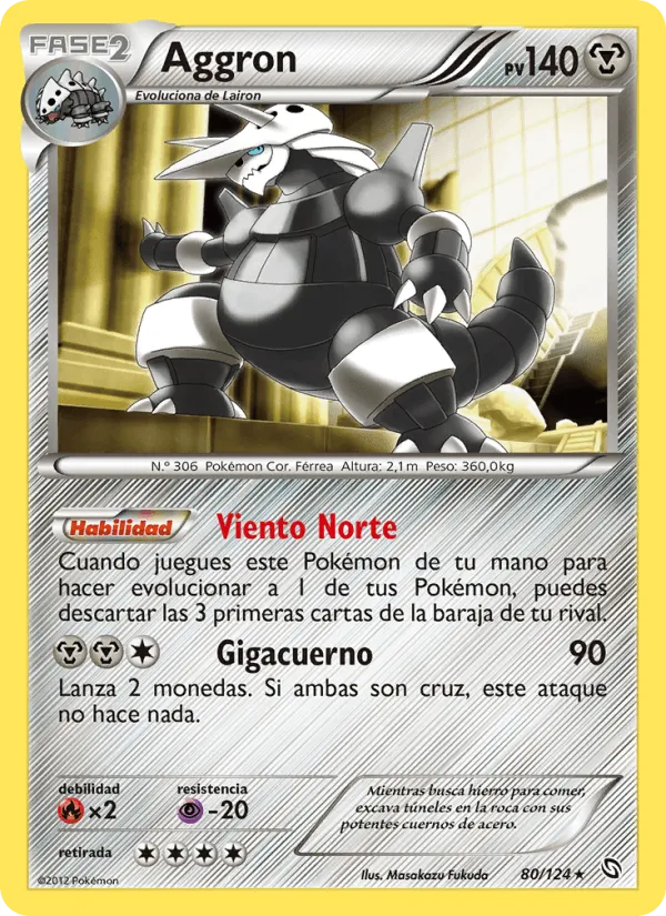 Aggron · Dragones Majestuosos 80/124