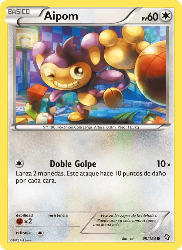 Aipom · Dragones Majestuosos 99/124