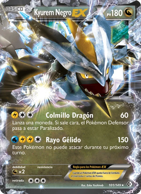 Kyurem Negro-EX · Fronteras Cruzadas 101/149