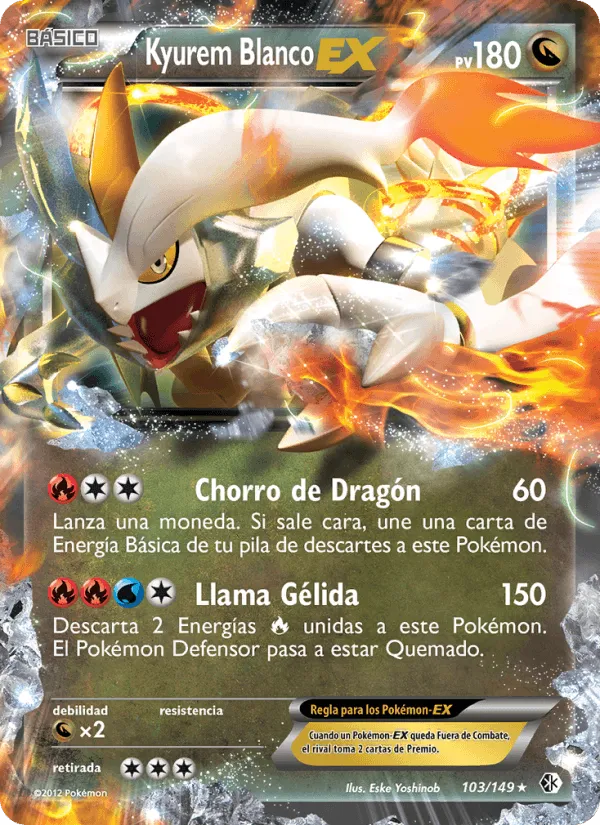 Kyurem Blanco-EX · Fronteras Cruzadas 103/149
