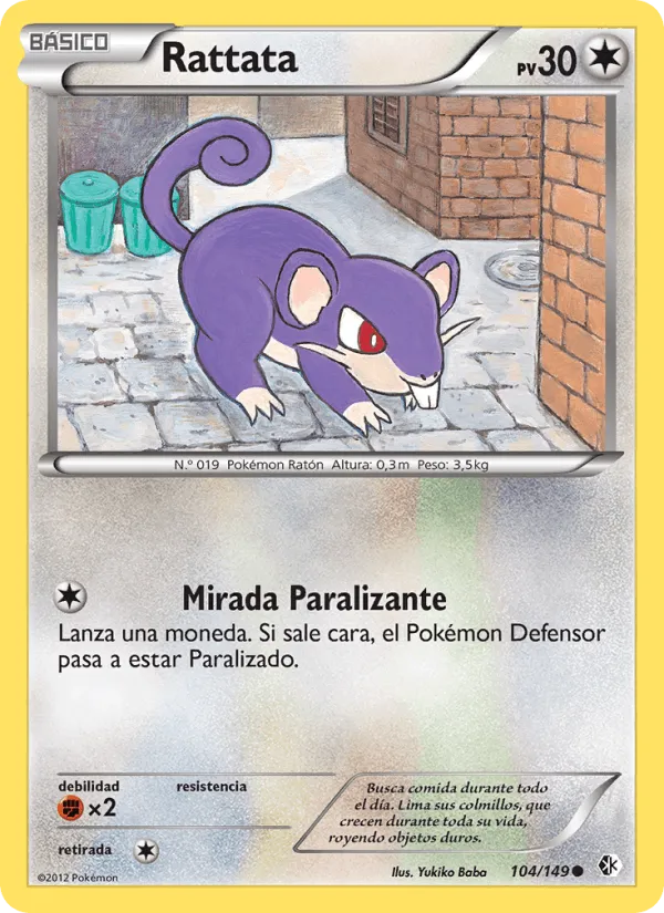 Rattata · Fronteras Cruzadas 104/149