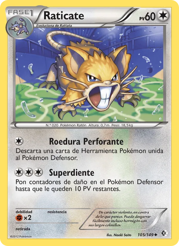 Raticate · Fronteras Cruzadas 105/149