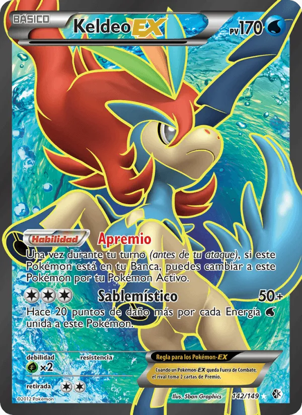 Keldeo-EX · Fronteras Cruzadas 142/149