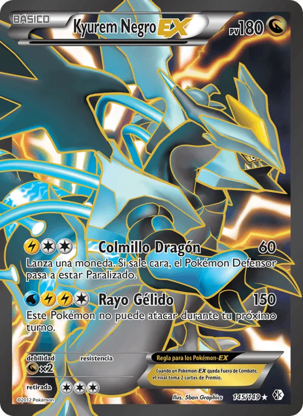 Kyurem Negro-EX · Fronteras Cruzadas 145/149