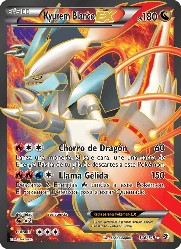Kyurem Blanco-EX · Fronteras Cruzadas 146/149