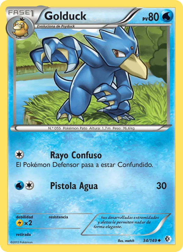 Golduck · Fronteras Cruzadas 34/149