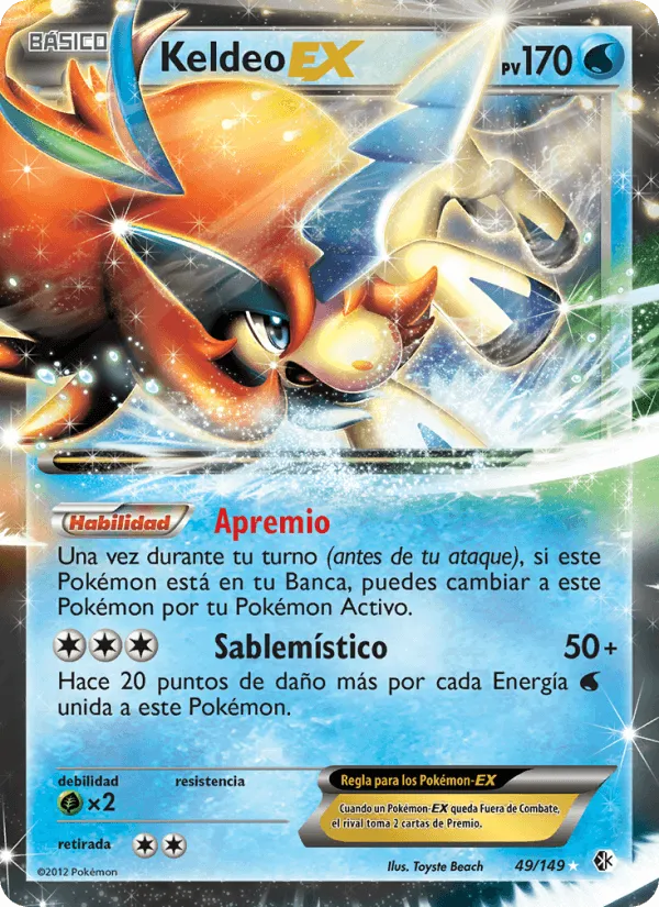 Keldeo-EX · Fronteras Cruzadas 49/149