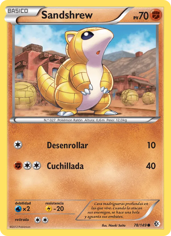 Sandshrew · Fronteras Cruzadas 78/149