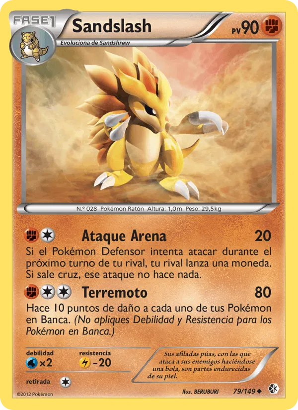 Sandslash · Fronteras Cruzadas 79/149