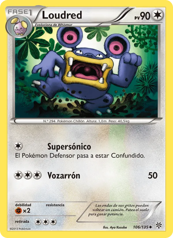 Loudred · Tormenta Plasma 106/135