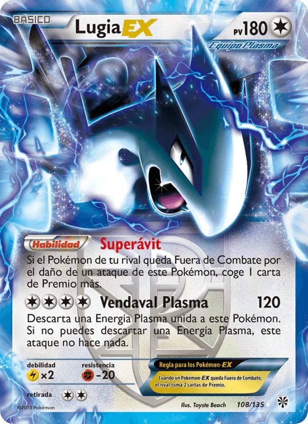 Lugia-EX · Tormenta Plasma 108/135