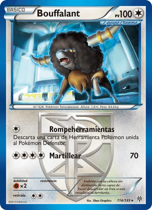Bouffalant · Tormenta Plasma 114/135