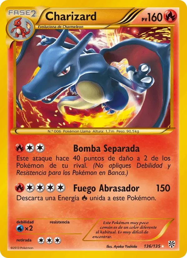 Charizard · Tormenta Plasma 136/135
