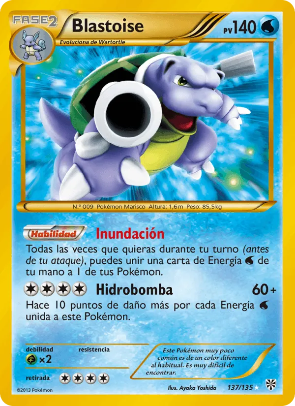 Blastoise · Tormenta Plasma 137/135
