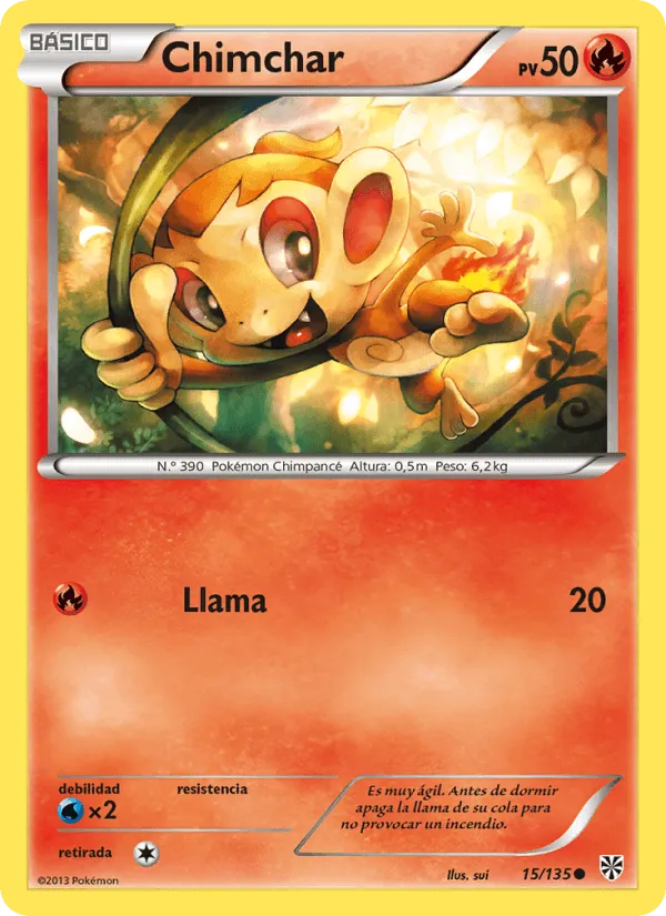 Chimchar · Tormenta Plasma 15/135
