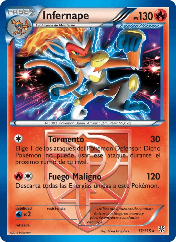 Infernape · Tormenta Plasma 17/135