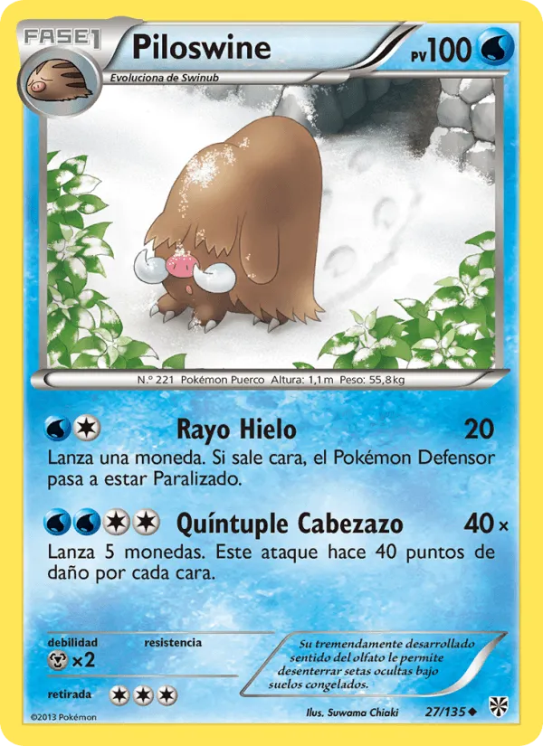 Piloswine · Tormenta Plasma 27/135