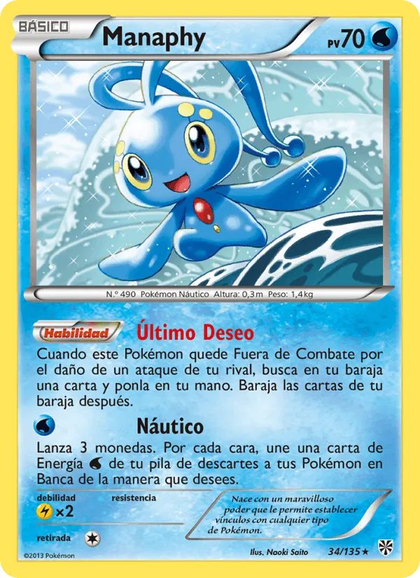 Manaphy · Tormenta Plasma 34/135