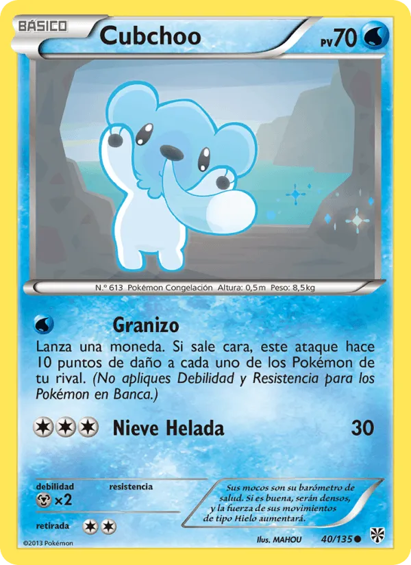 Cubchoo · Tormenta Plasma 40/135