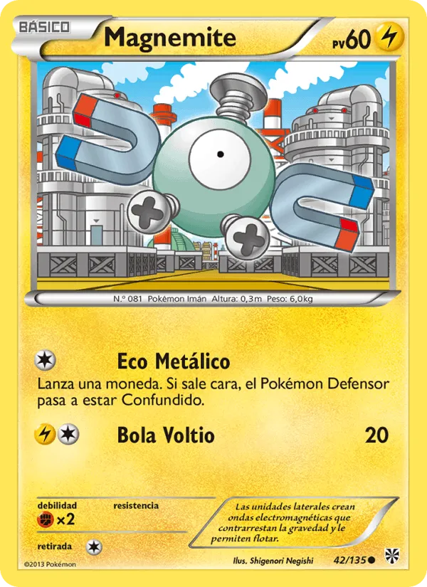 Magnemite · Tormenta Plasma 42/135