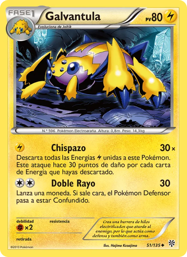 Galvantula · Tormenta Plasma 51/135