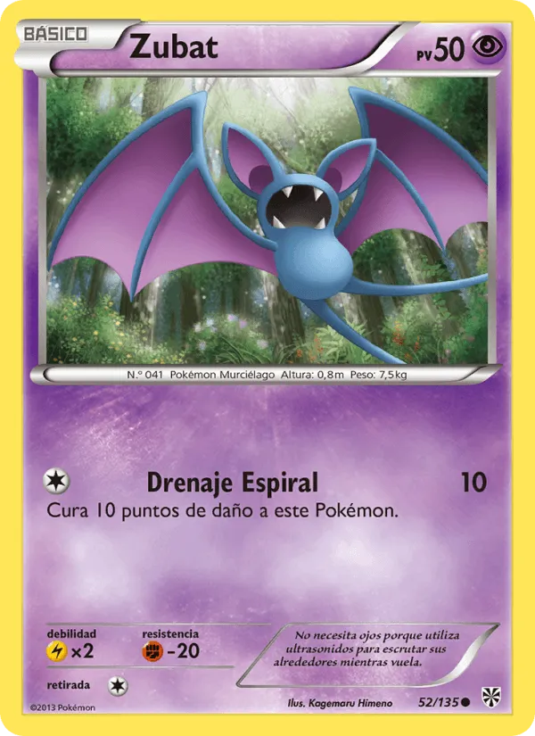 Zubat · Tormenta Plasma 52/135