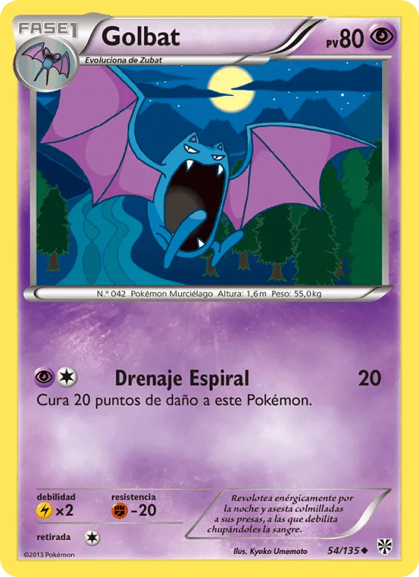 Golbat · Tormenta Plasma 54/135