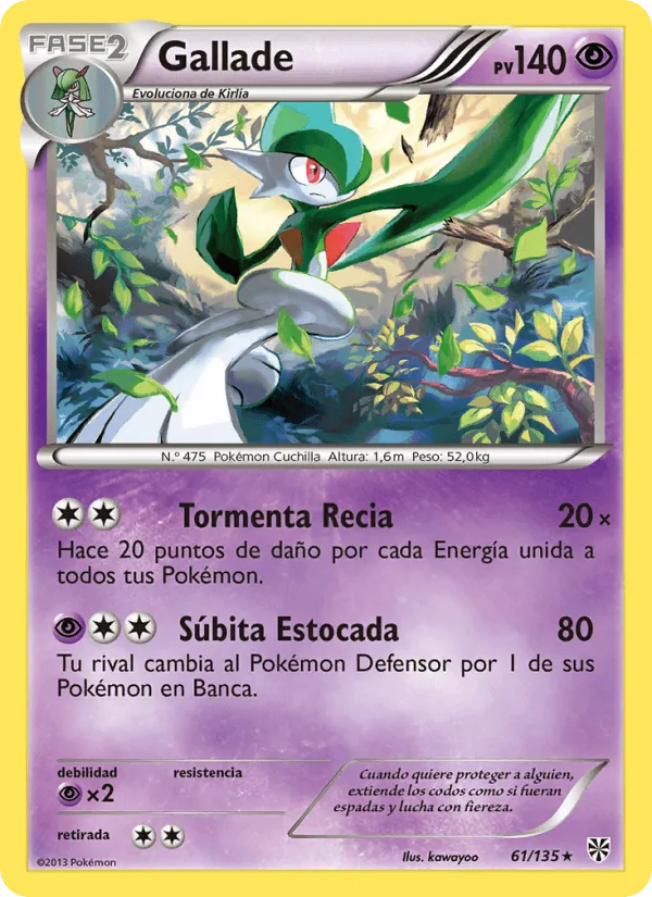 Gallade · Tormenta Plasma 61/135