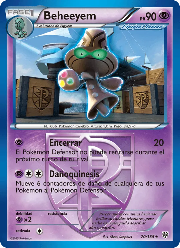 Beheeyem · Tormenta Plasma 70/135