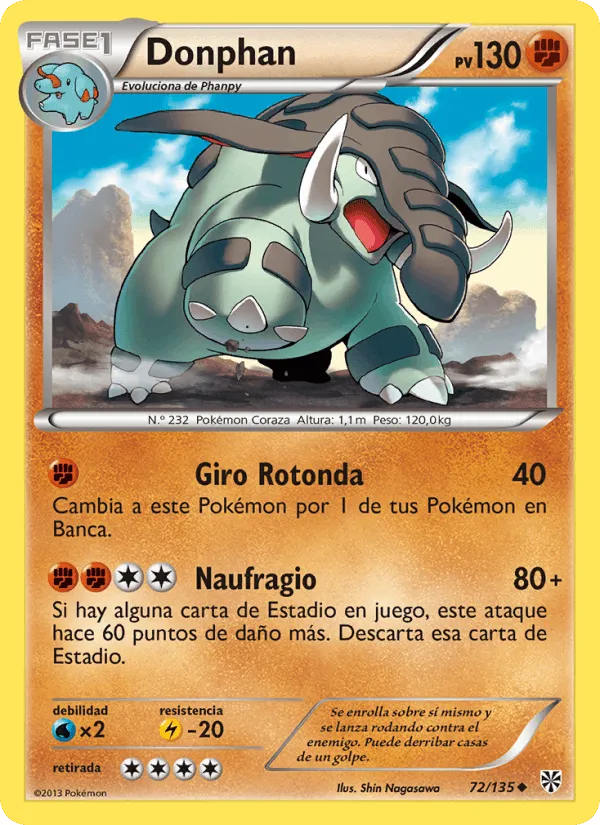 Donphan · Tormenta Plasma 72/135