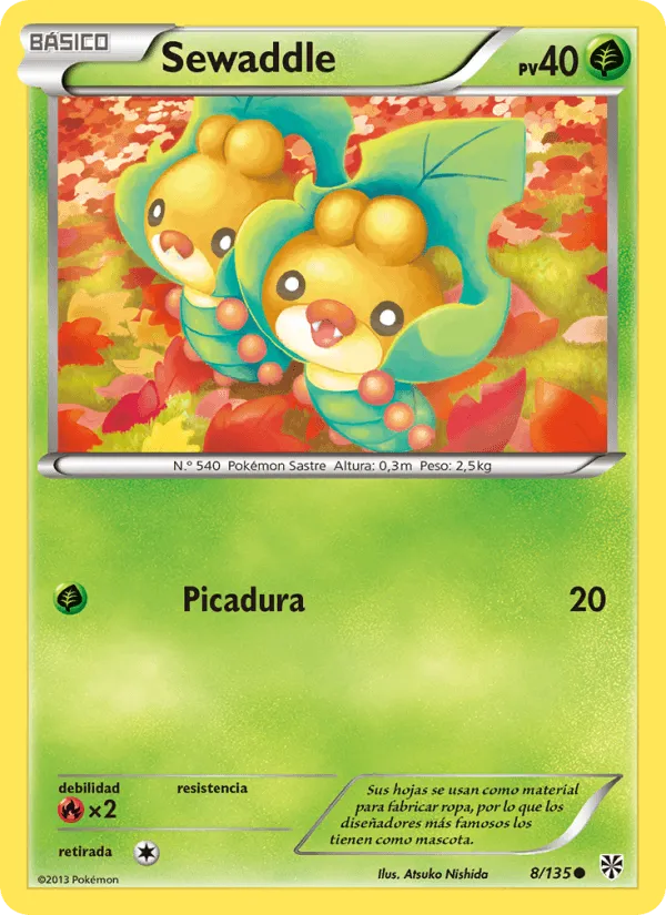 Sewaddle · Tormenta Plasma 8/135