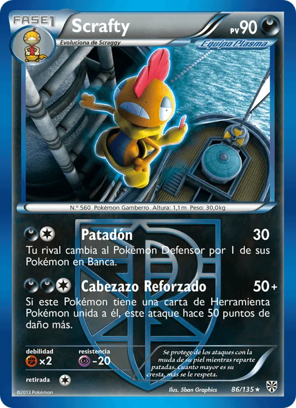 Scrafty · Tormenta Plasma 86/135