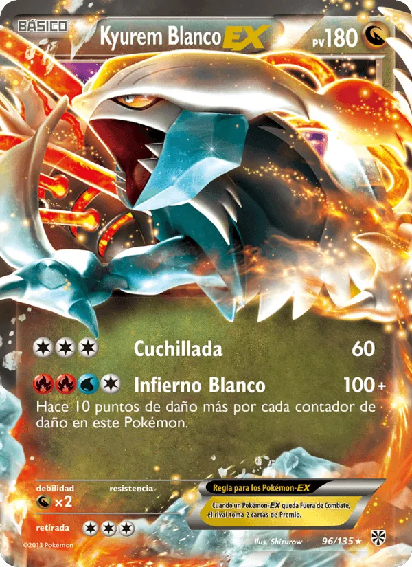 Kyurem Blanco-EX · Tormenta Plasma 96/135