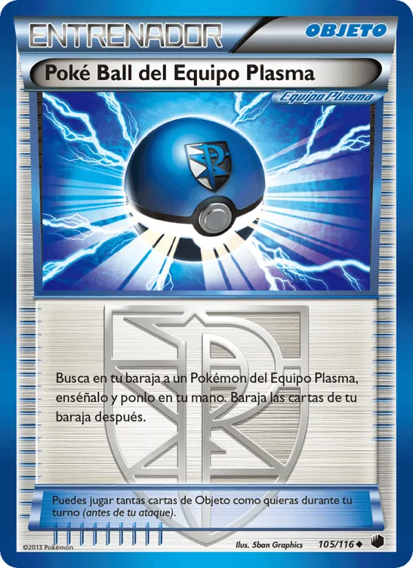 Poké Ball del Equipo Plasma · Glaciación Plasma 105/116