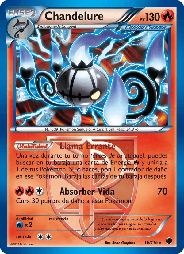 Chandelure · Glaciación Plasma 16/116
