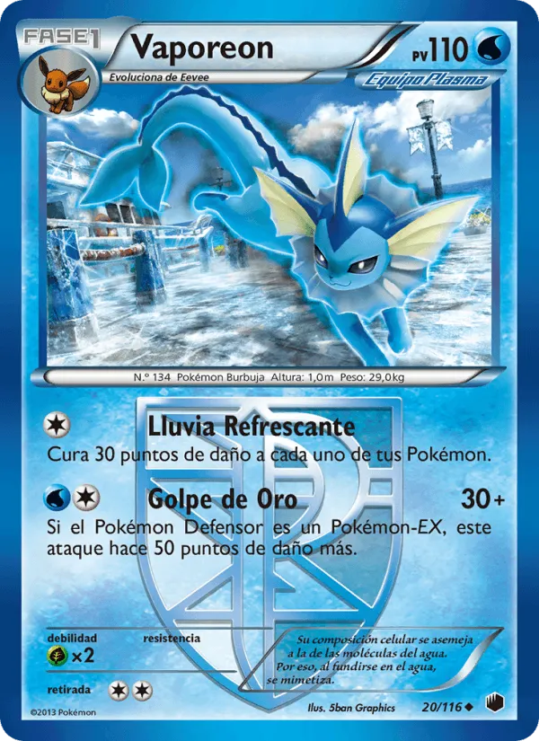 Vaporeon · Glaciación Plasma 20/116