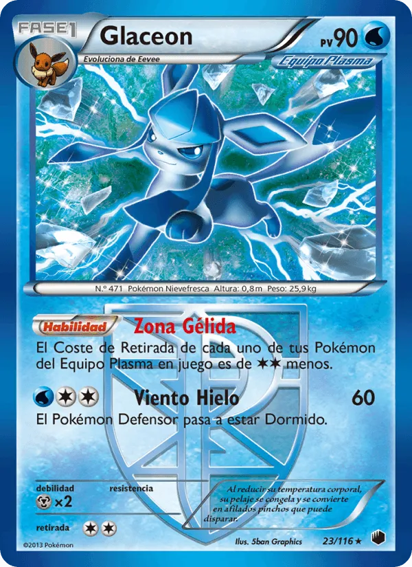 Glaceon · Glaciación Plasma 23/116