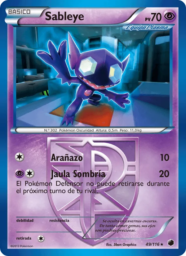 Sableye · Glaciación Plasma 49/116
