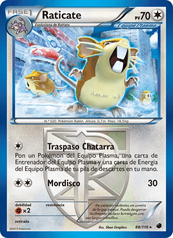 Raticate · Glaciación Plasma 88/116