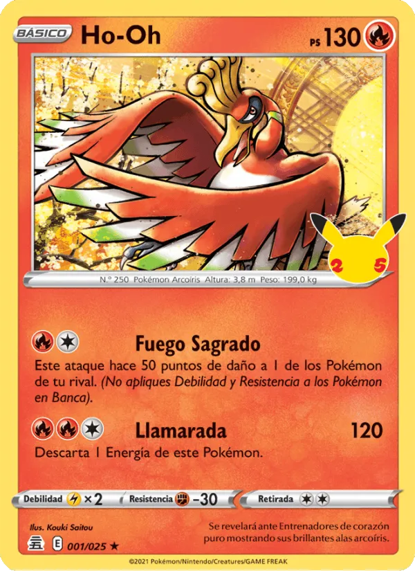 Ho-Oh · Celebraciones 1/25