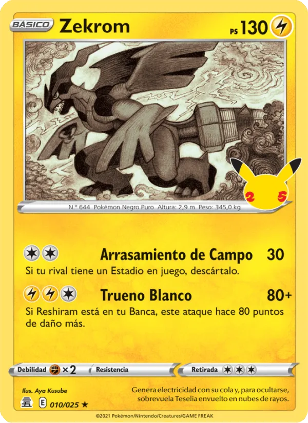 Zekrom · Celebraciones 10/25