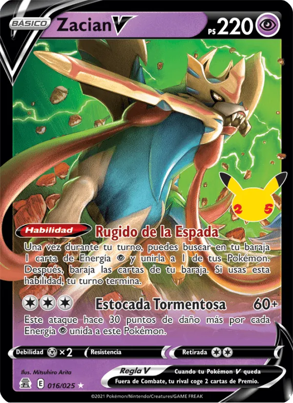 Zacian V · Celebraciones 16/25