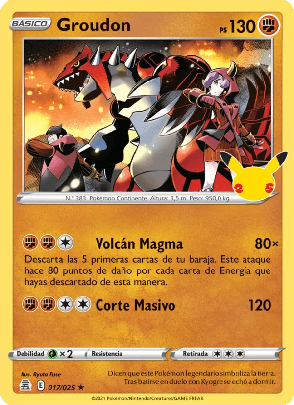 Groudon · Celebraciones 17/25