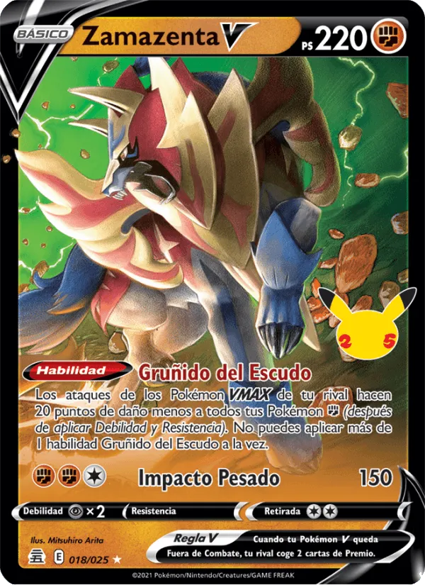 Zamazenta V · Celebraciones 18/25