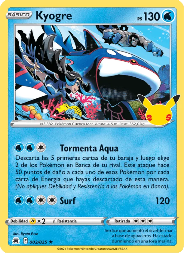 Kyogre · Celebraciones 3/25