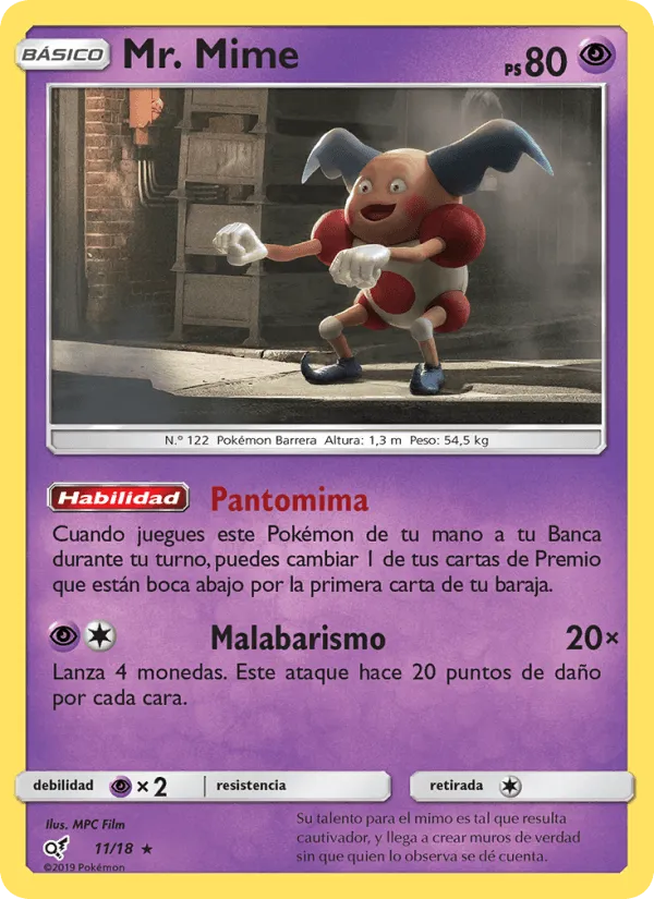 Mr. Mime · Detective Pikachu 11/18