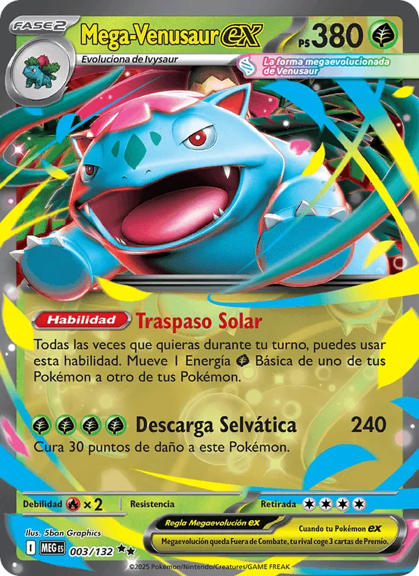 Mega Venusaur ex · Megaevolución 003/132