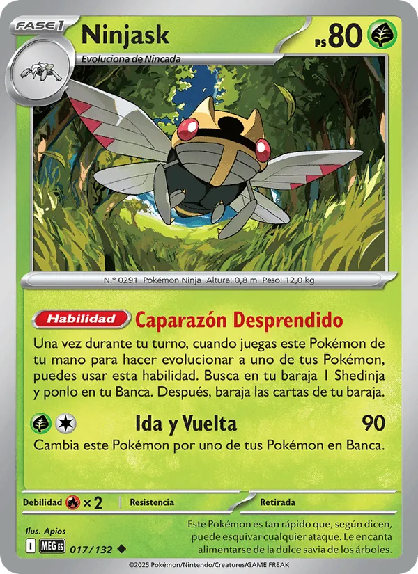 Ninjask · Megaevolución 017/132