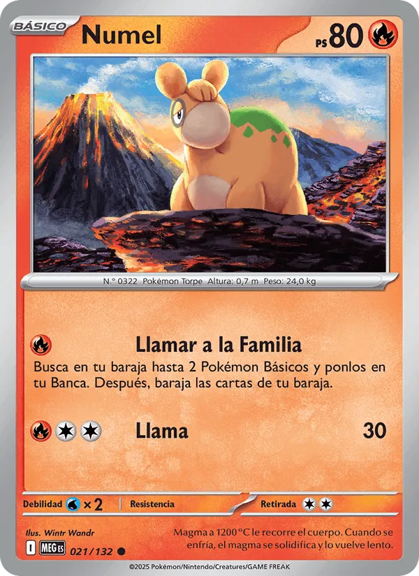 Numel · Megaevolución 021/132